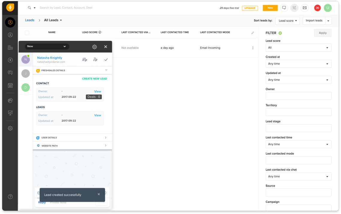 Freshchat Integration | Try Freshsales CRM Software