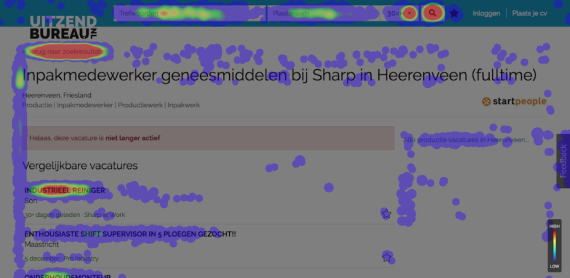uitzendbureau heatmaps