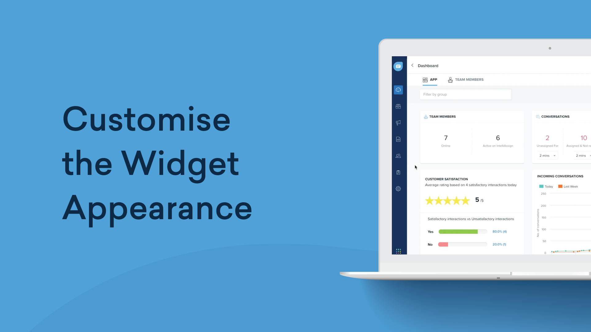 customise the widget appearance