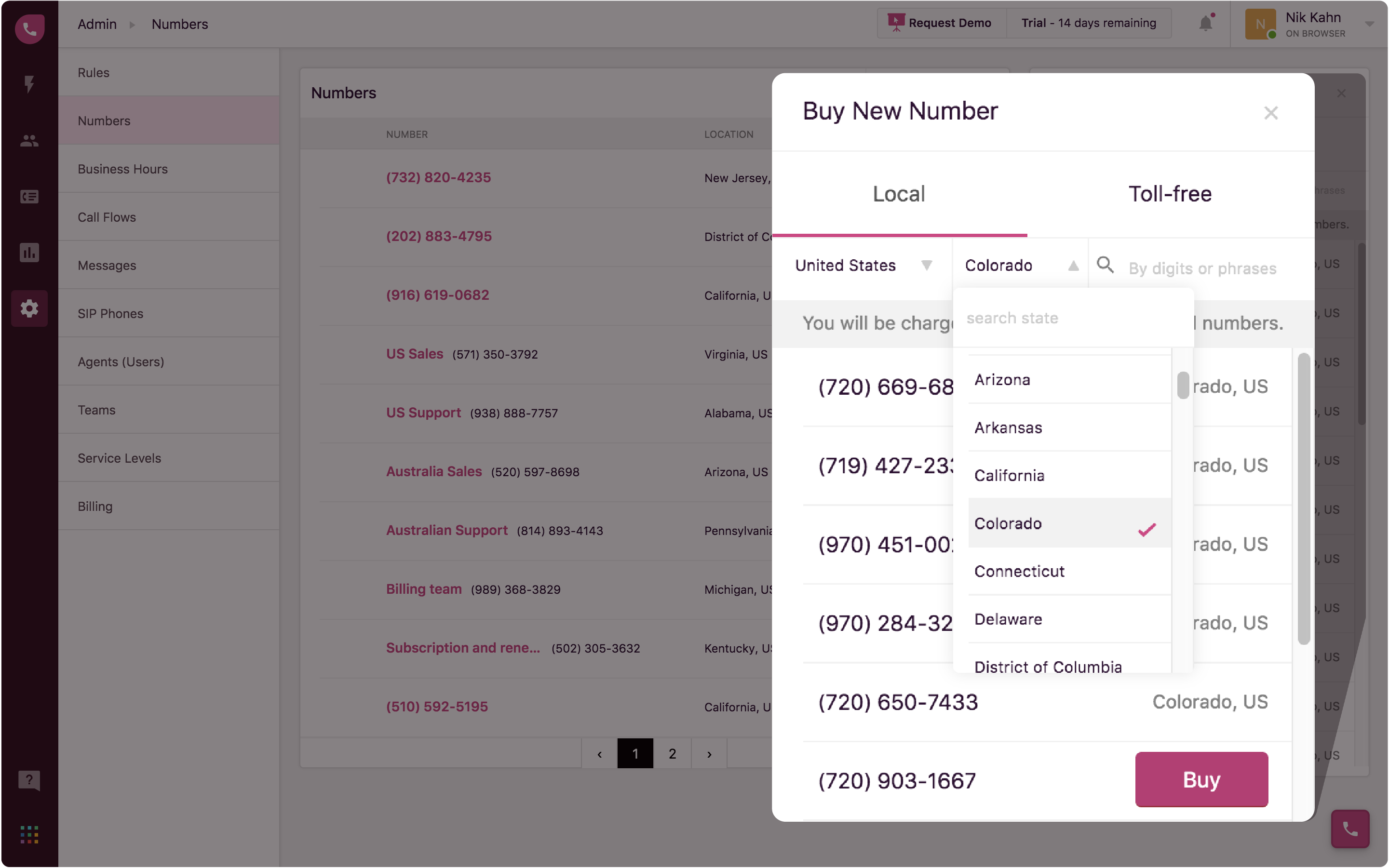 All Colorado area codes Freshdesk Contact Center (Formerly