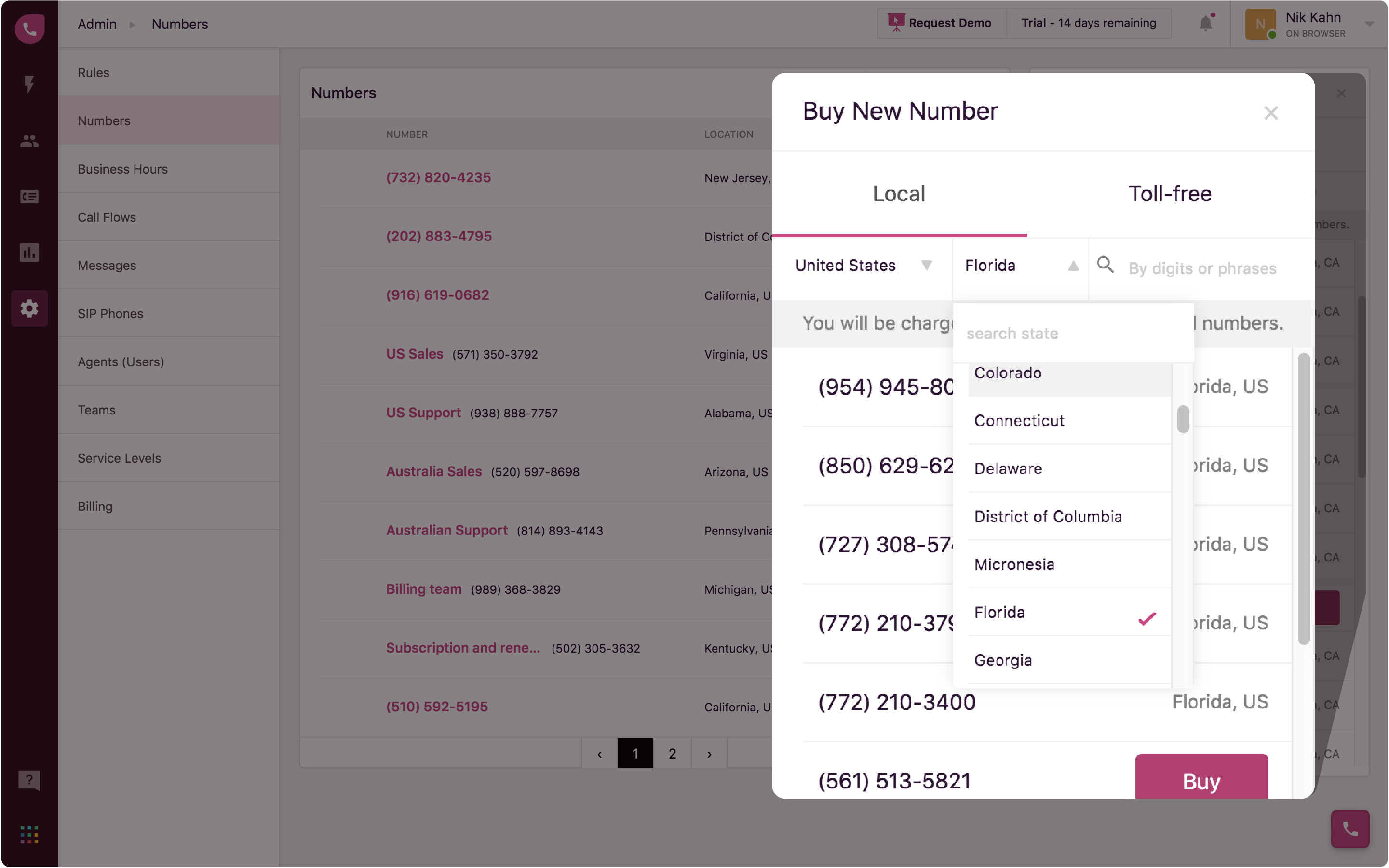 List Of All Florida FL Area Codes Freshdesk Contact Center