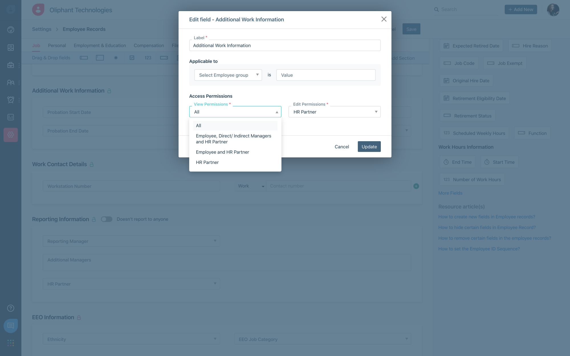 Employee self service | Information privacy with Freshteam