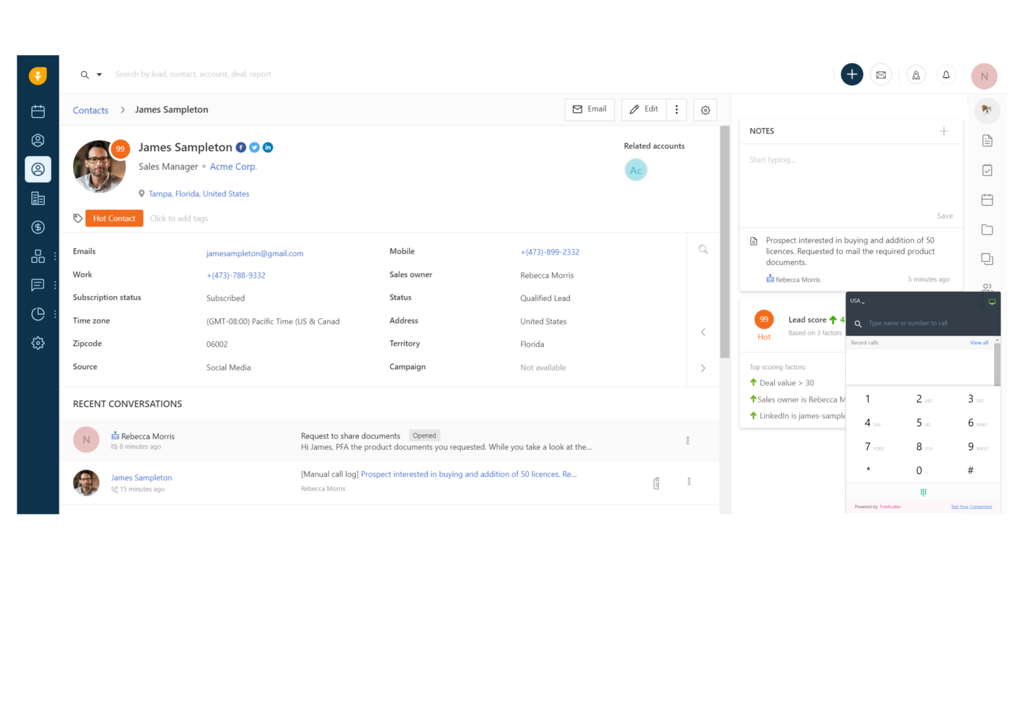 Crm System För Småföretag CRM för småföretag | Freshsales