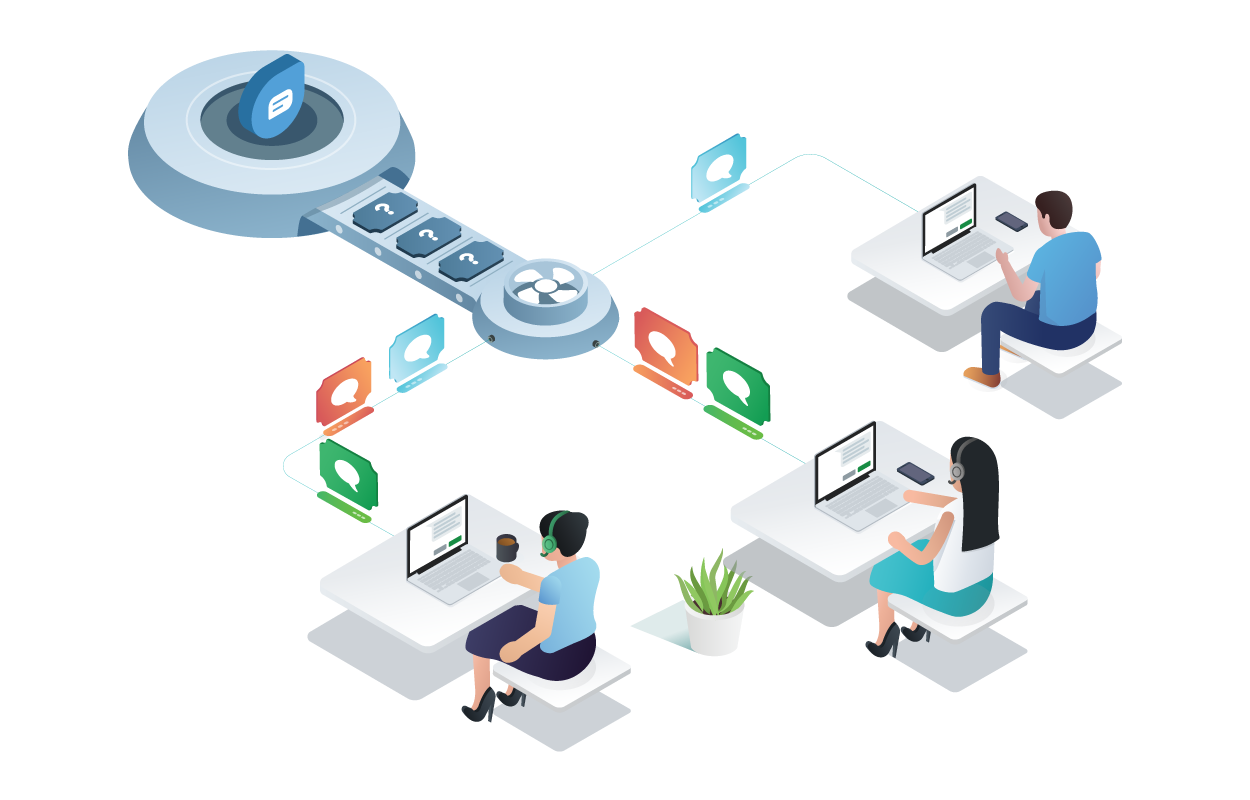 automate chat distribution with intelligent load balancing