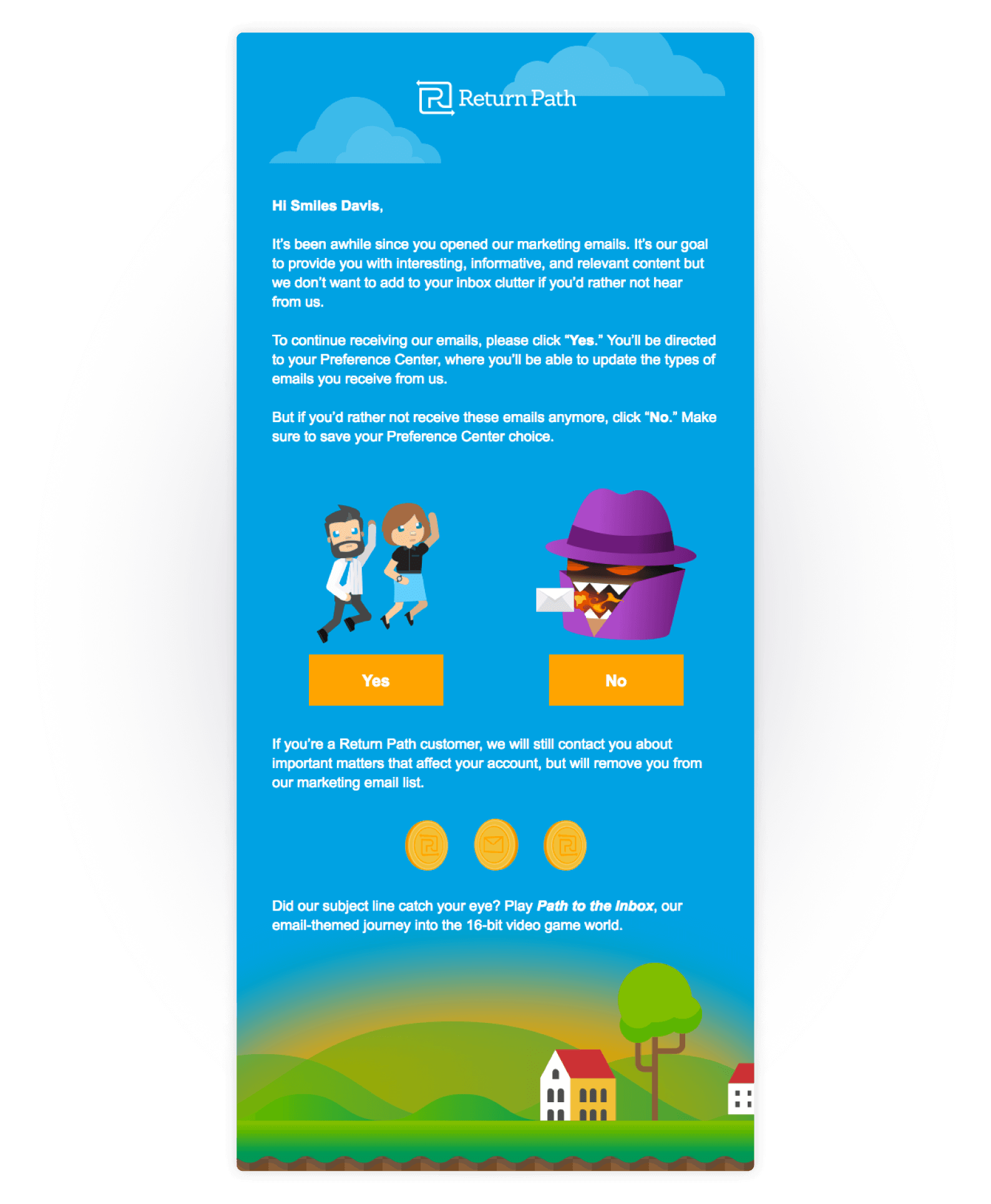 Email de follow-up da Return Path