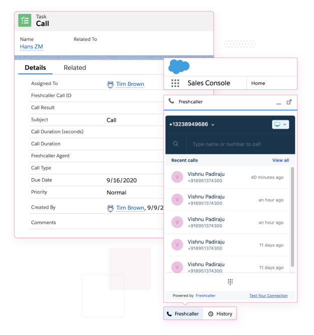 Salesforce telephony integration