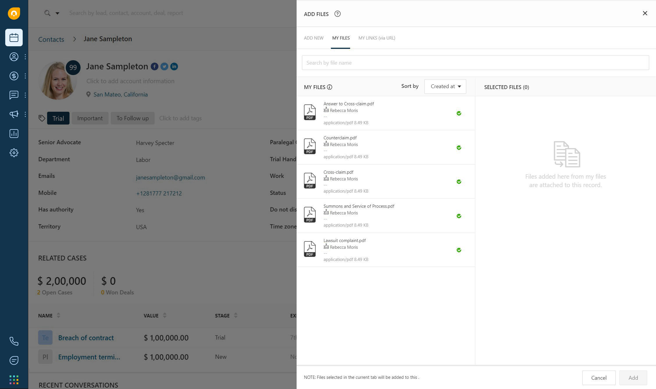Law firm CRM Software | Freshworks CRM