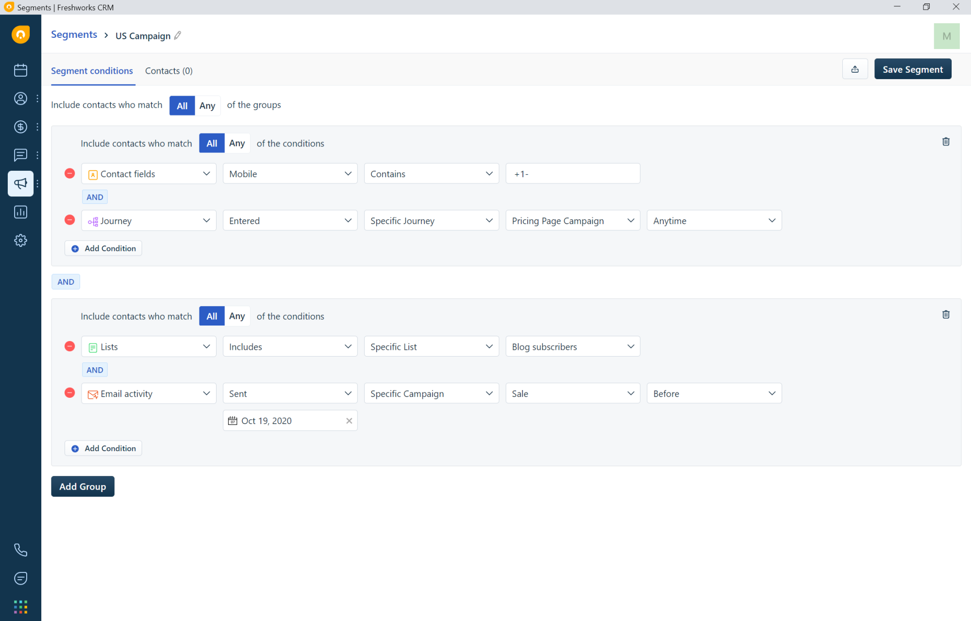 segments freshworks crm 19 10 2020 13 06 29
