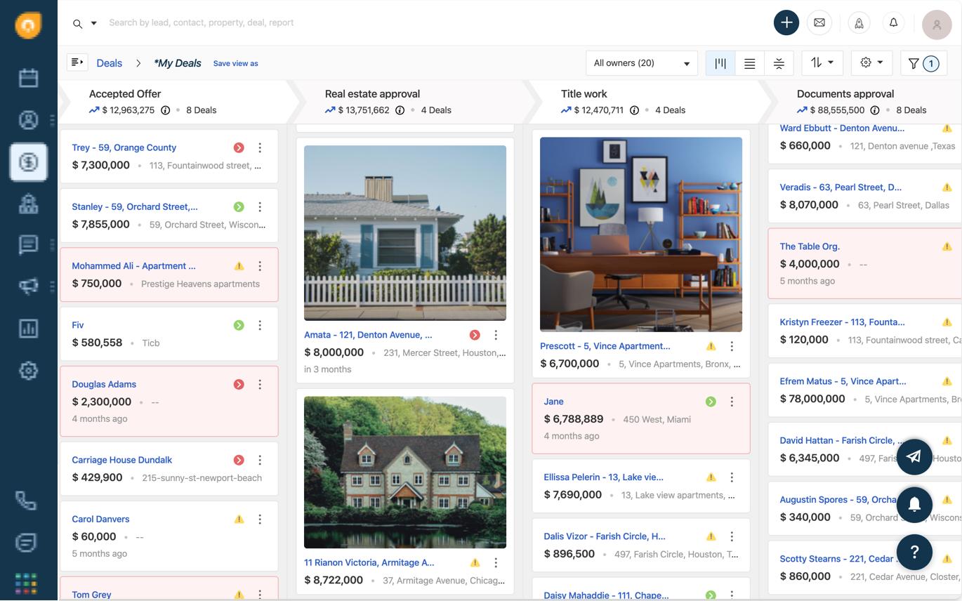 fw crm deals real estate