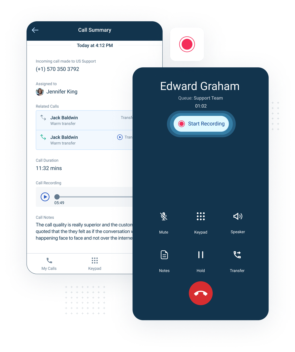 Freshcaller Mobile App Call Center App
