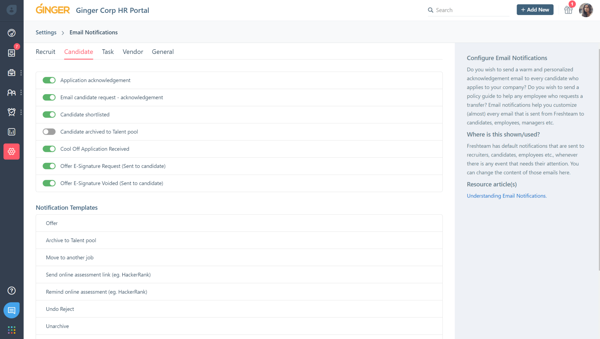 Freshteam - Candidate experience