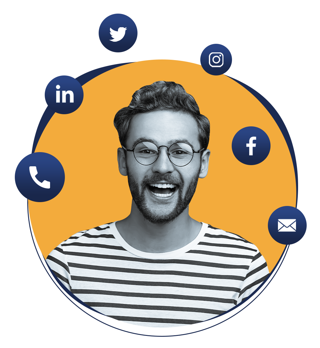 una forma de hacer ventas salientes es contactar mediante canales sociales