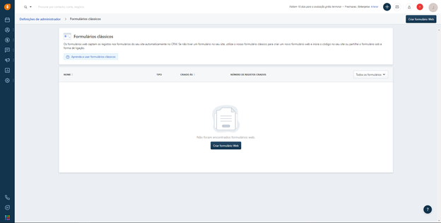 capture prospects de forma eficiente com um formulário web inteligente do software de vendas