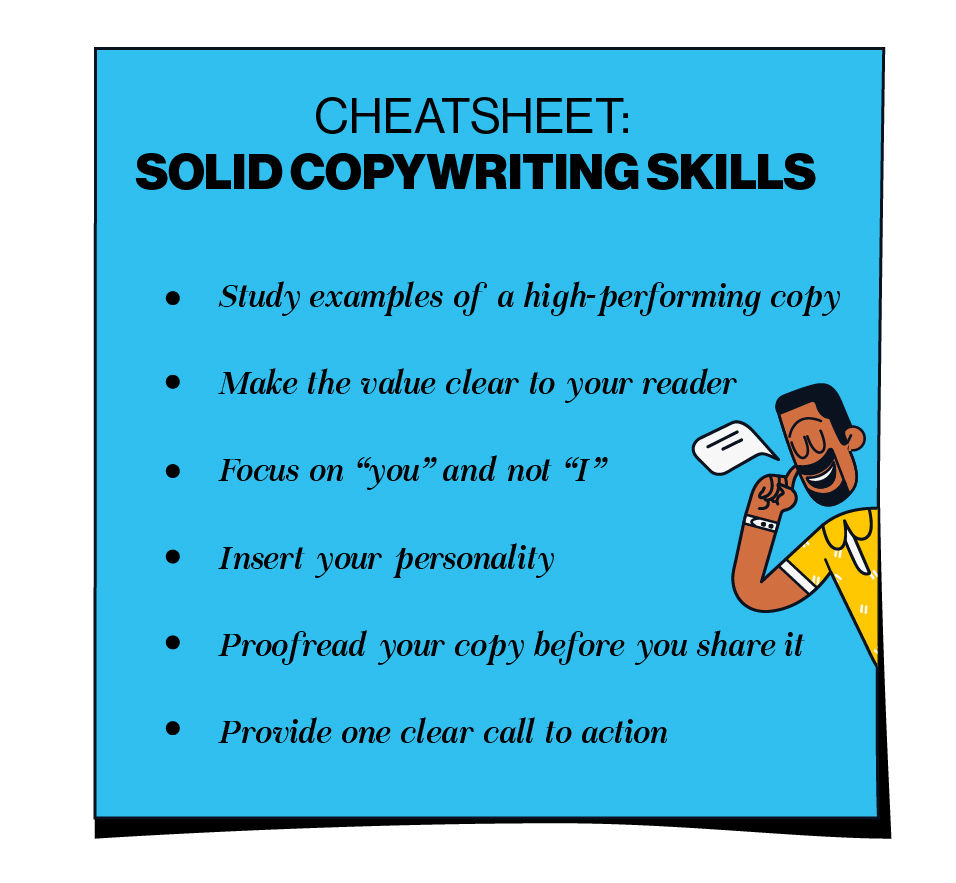 Cheetsheet: Solid copywriting skills