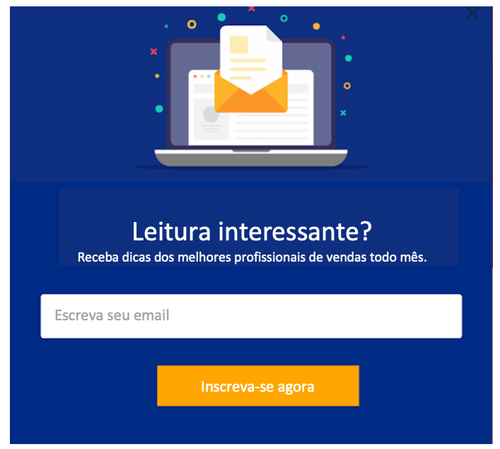 Formulário de inscrição da Freshsales