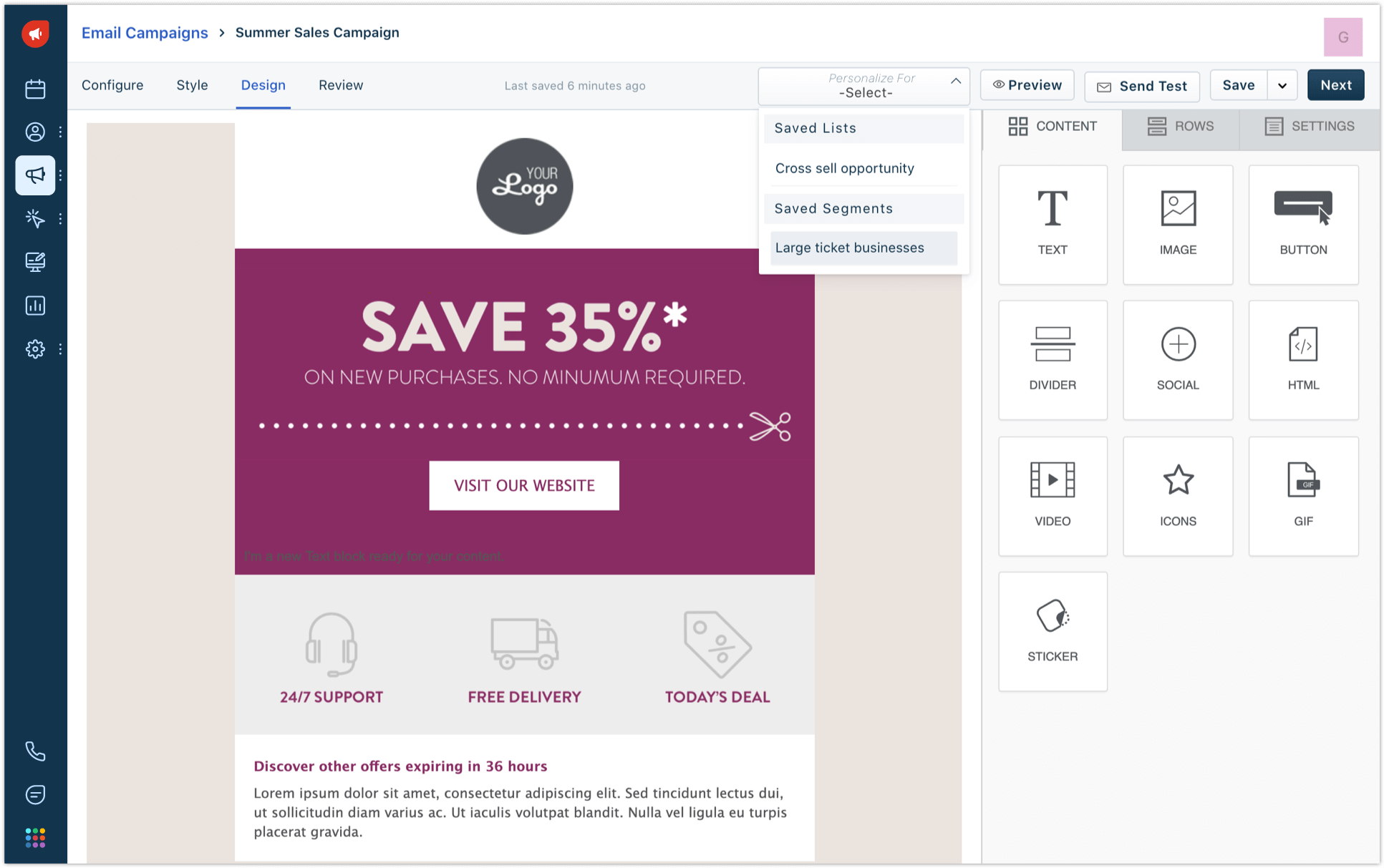 FM email templates