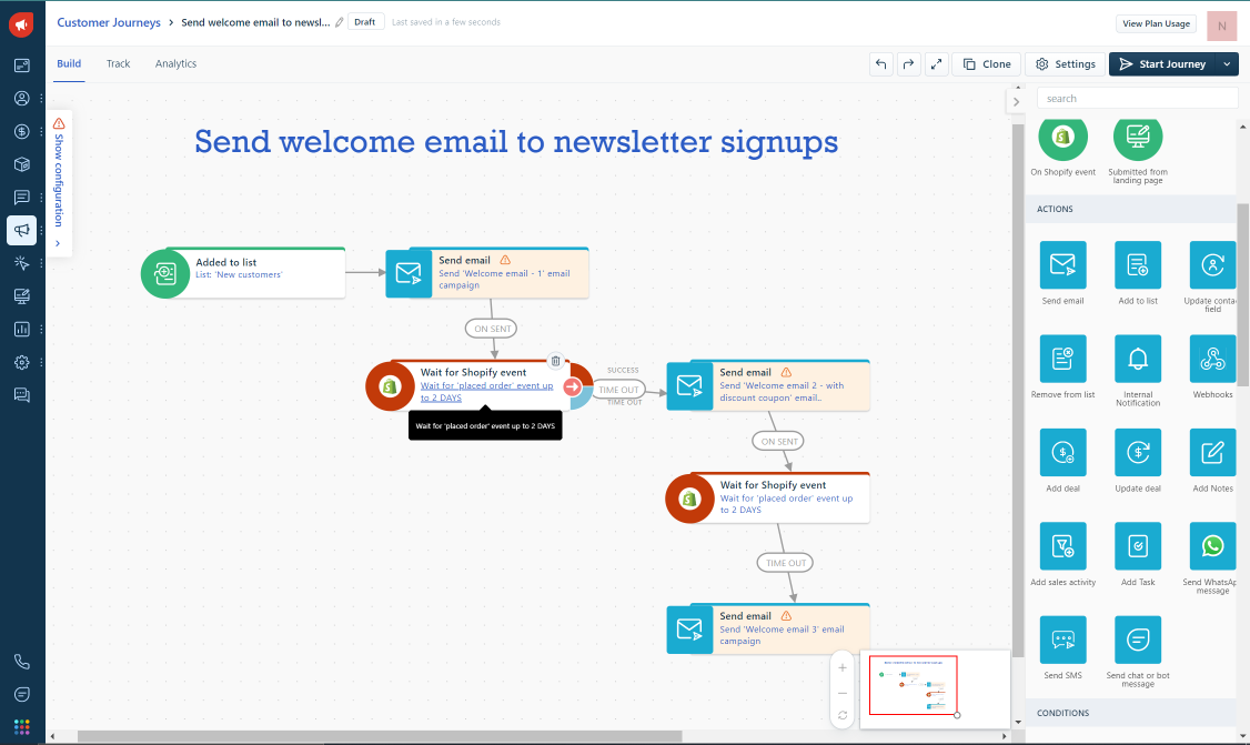 Welcome email
