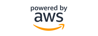 Powered by AWS logo