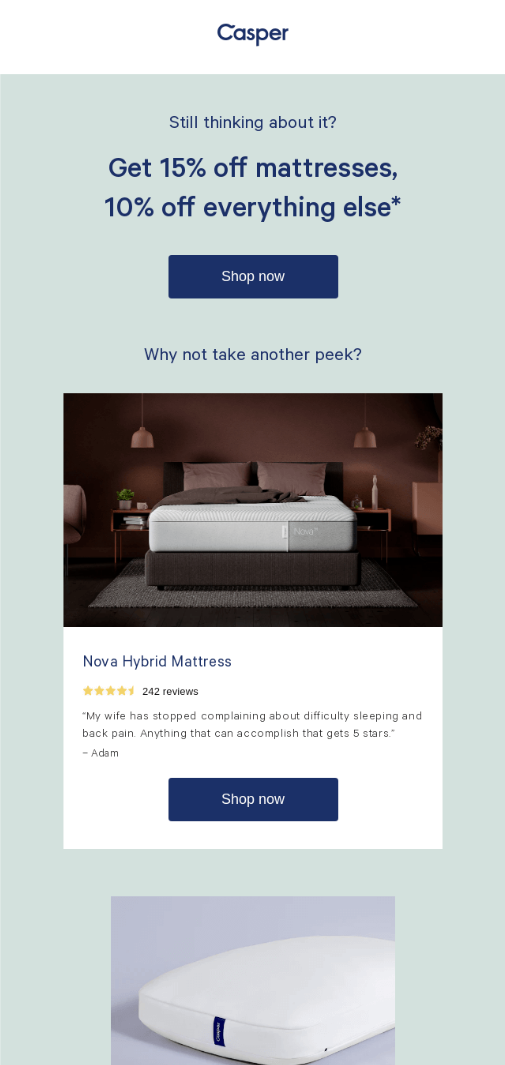 Millennial marketing - Email by casper