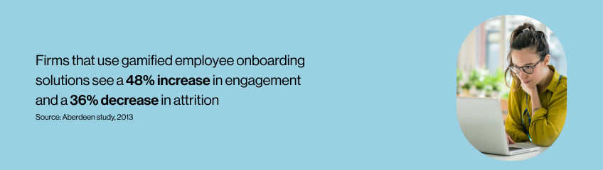 Gamified onboarding experience