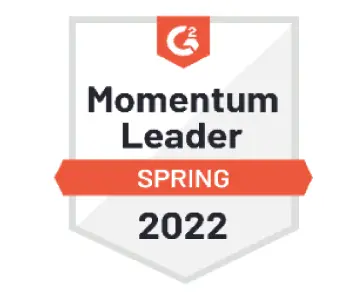 G2 Momentum Leader Certificate