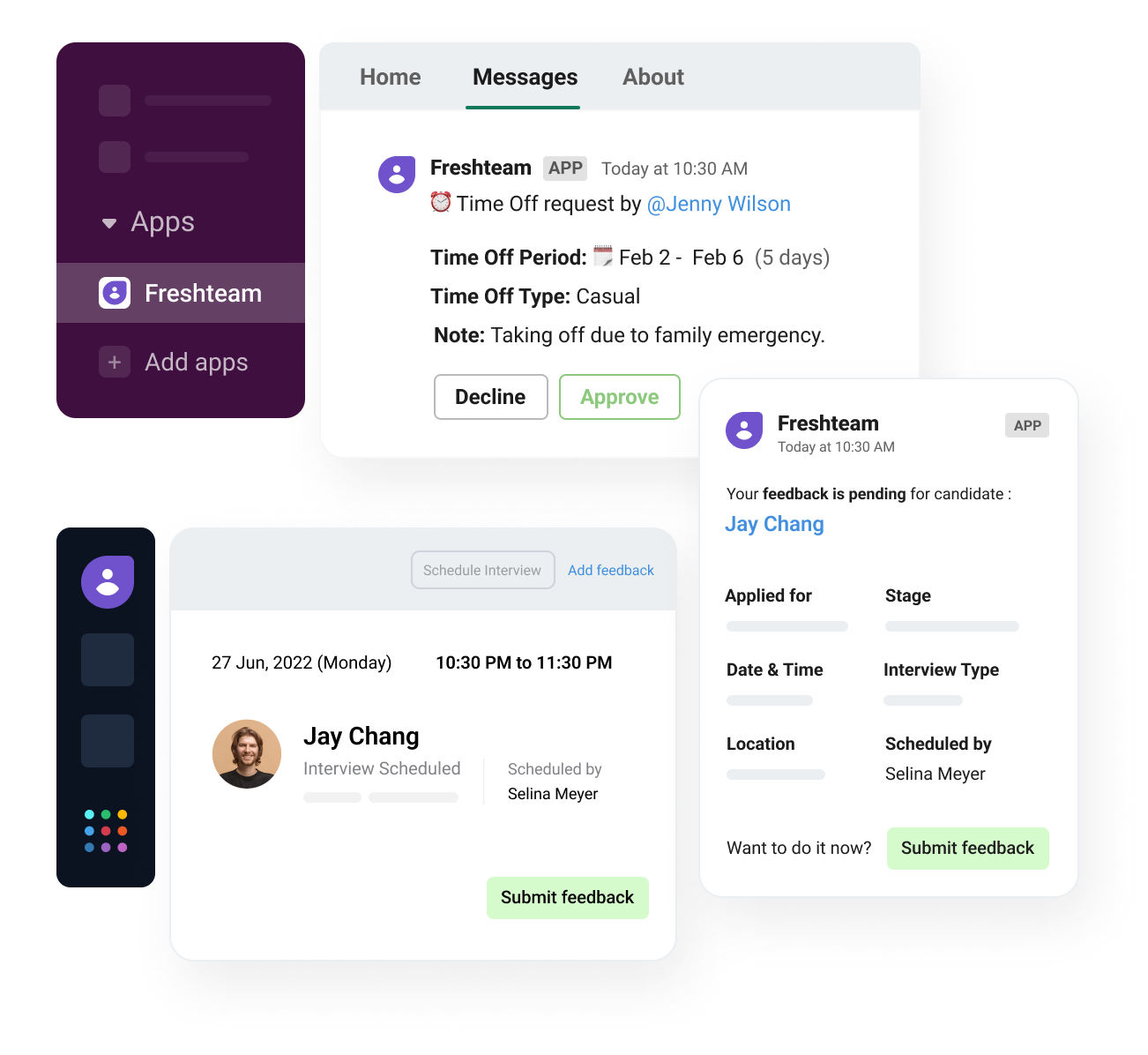 Freshteam slack integration image 2