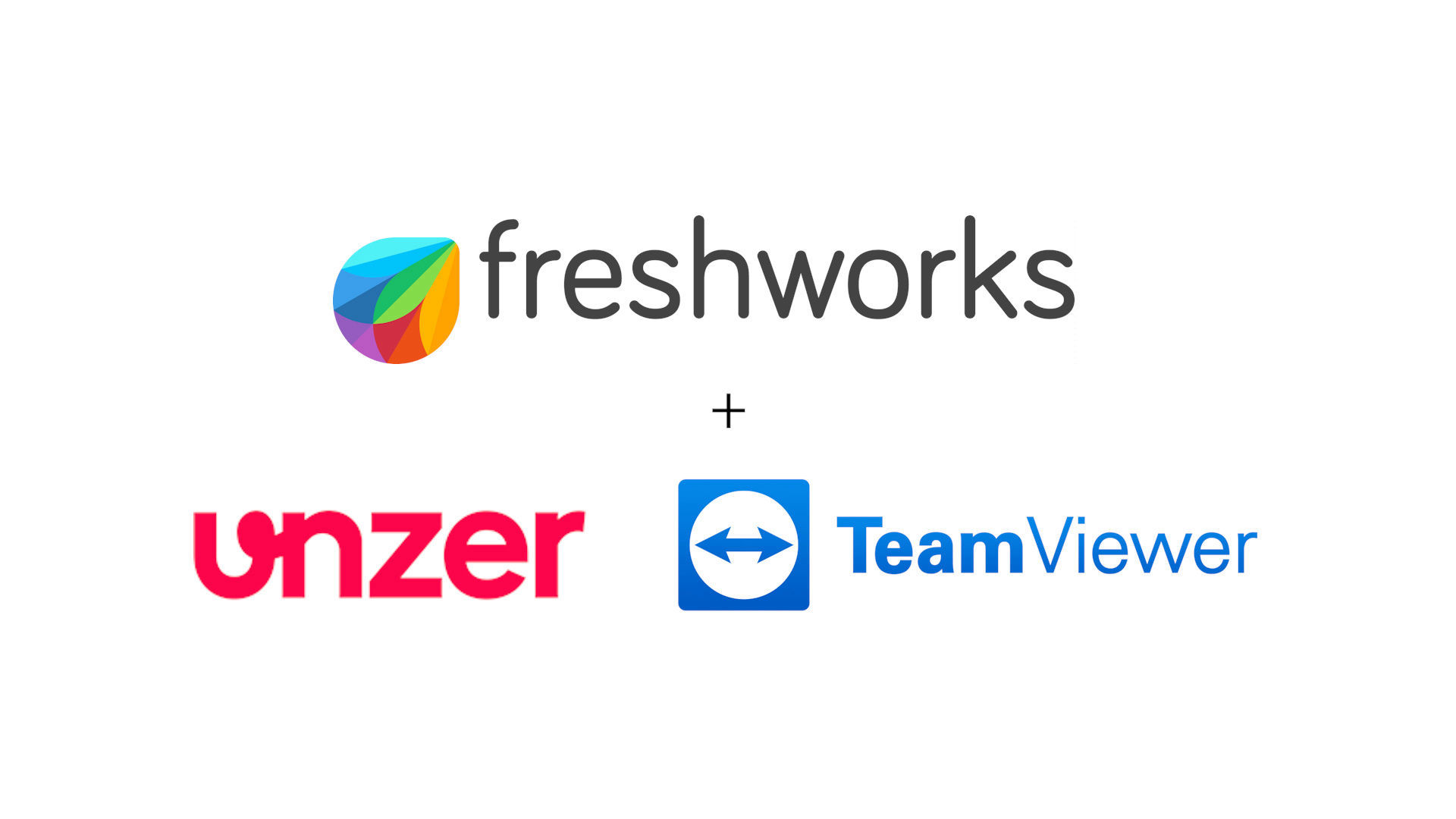 Freshworks plus Unzer and Teamviewer