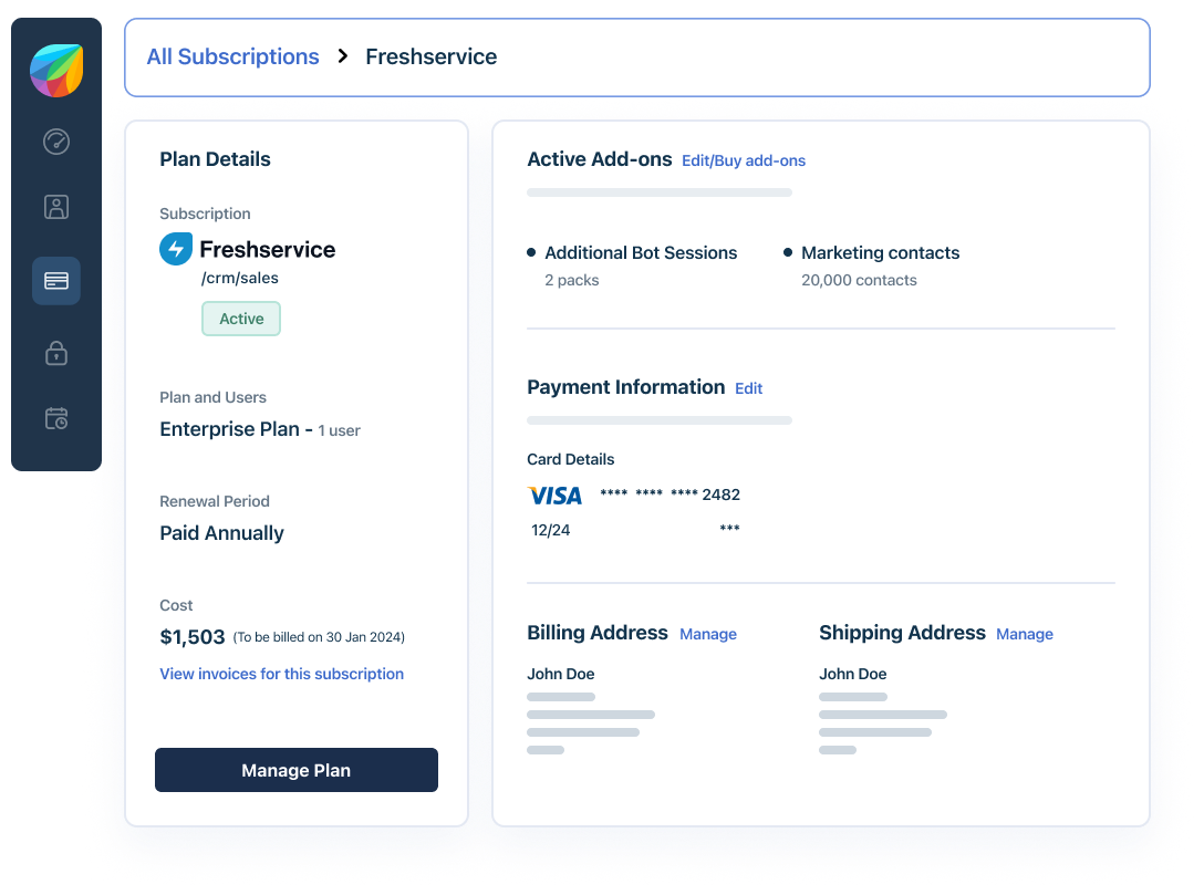 Invoices and payment information