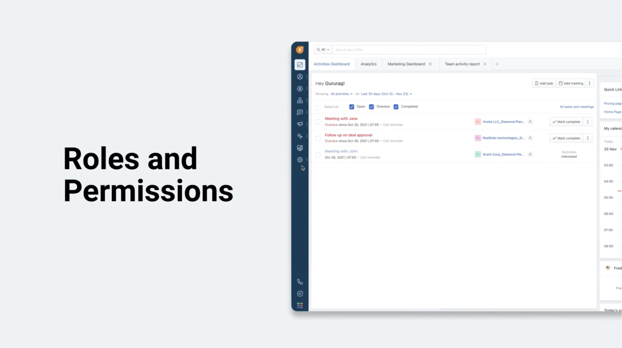 roles and permissions