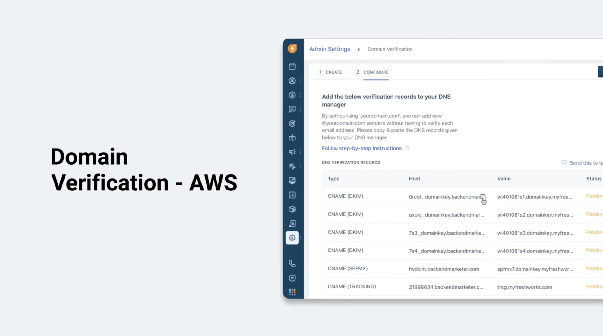 domain verification in aws
