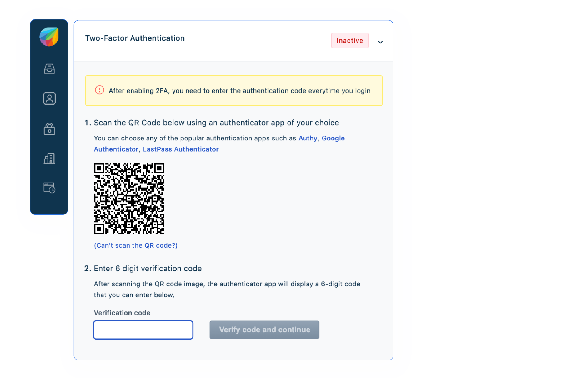 two-factor authentication