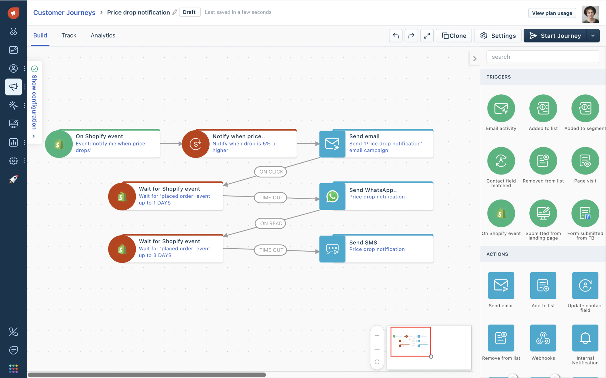 Automate Price drop notifications